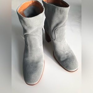 Lucky Brand Jozelyn Grey Suede Boots